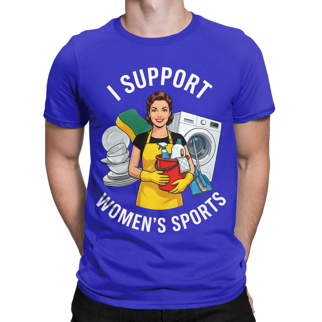 Unisexs TShirt I Support Unisexs Sports Vintage Pure Cotton Tees Short Sleeve Funny Cleaning Lady T Shirts O Neck Clothes Summer