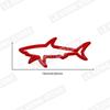 Hollow Fish Shark Badge Car Head Trunk Body Sticker Decal Emblem Accessories For Skoda Opel Jaguar Toyota Jeep Metal Car Styling