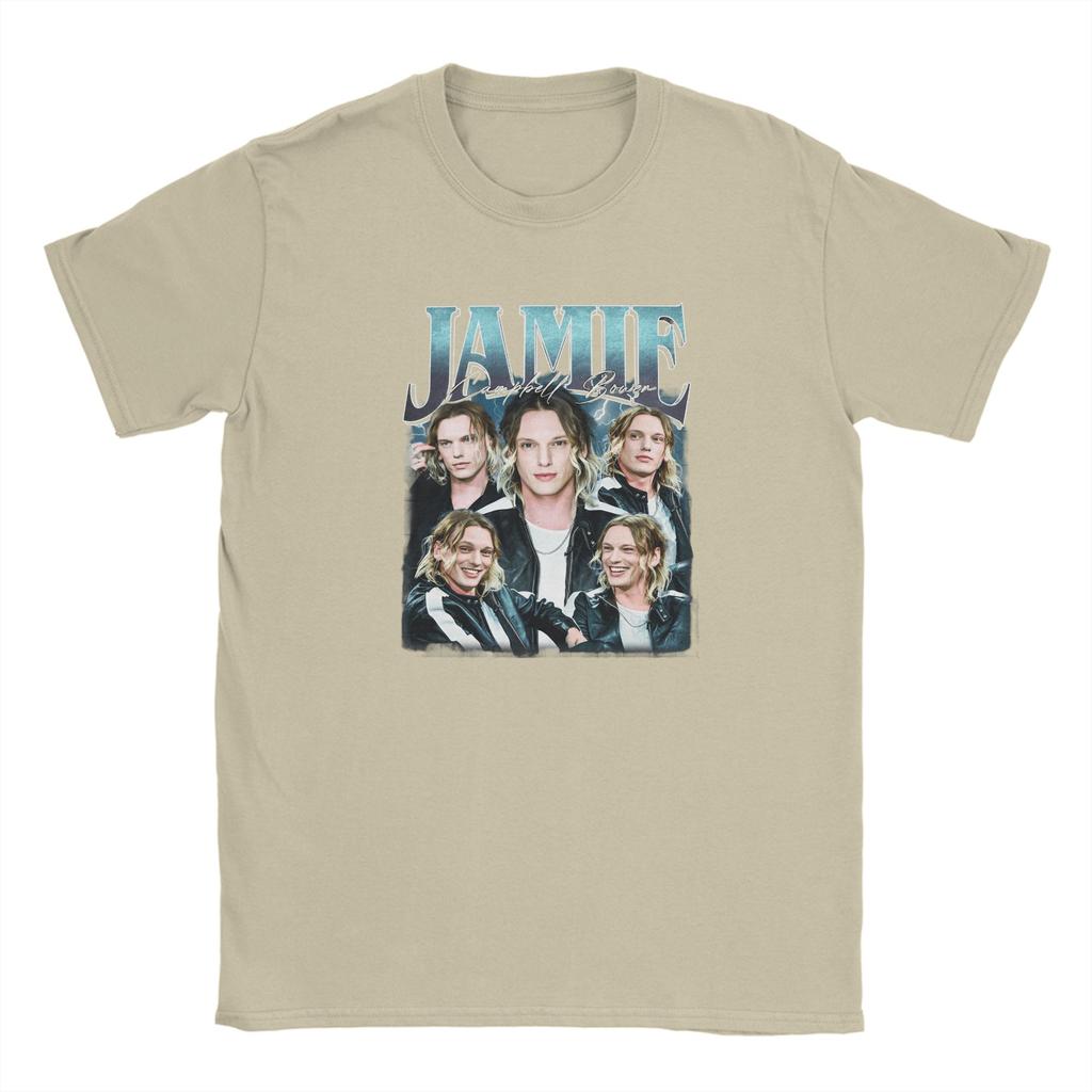Casual TShirt Summer JJamie Campbell Bower Trendy Cool T Shirts  100 Cotton Tshirt for Fun Loose Short Sleeve Clothing