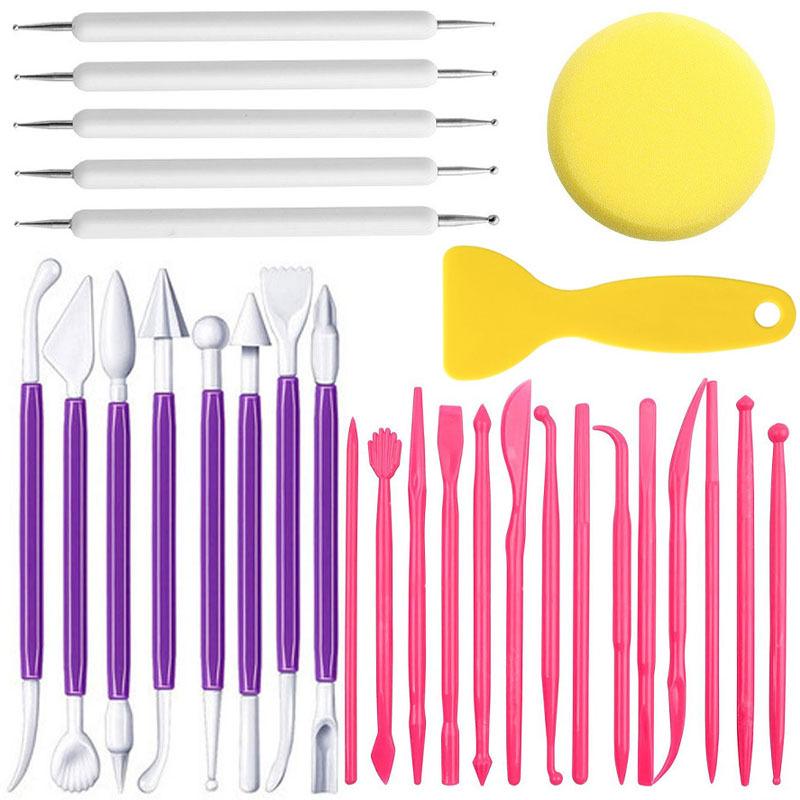 29-Piece Pottery and Clay Sculpting Tool Set – Includes Dot Pens and Cutting Scrapers