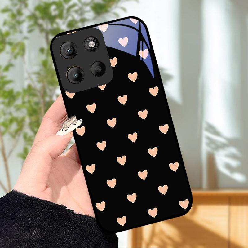 Do etui Motorola Moto G15 Coque Do etui na telefon Motorola MotoG15 Luksusowa osłona na telefon ze szkła hartowanego G 15 Osłona ochronna na aparat
