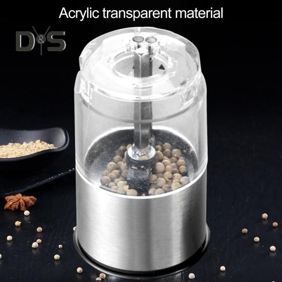 Elektrický mlýnek na pepř Mlýnek na pepř z nerezové oceli Odolný Snadno se čistí Mlýnek na koření šetřící práci pro domácnost