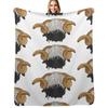 Walliser Schwarznasenschaf Kuscheldecke Leichte Gemütliche Decke für Bett Sofa