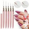 5Pcs 2026 Latest, Halloween, Best Gifts for Christmas, Nail Art Brushes Liner Striping Brushes, Super Fine Nail Art Long Striper