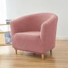 1PC Elastic Club Chair Slipcover Polar Fleece Armchair Cover Solid Color Single Tub Sofa Cover for Living Room Bar Home Hotel