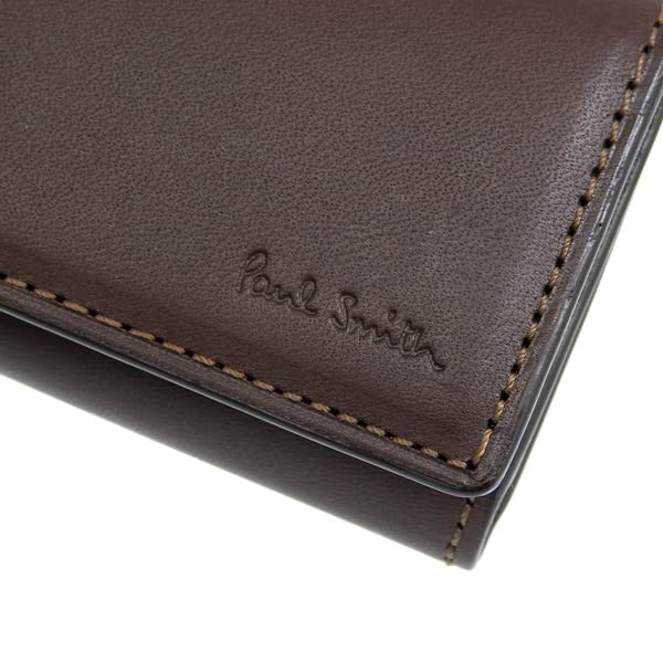 Paul Smith Men's Key Case with 4 Key Rings, Multi-Stripe Leather, PSC482 (CHOCOBrown) [Used]