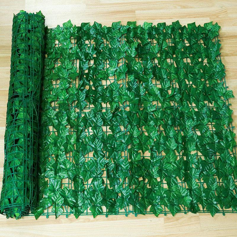 

Artificial Leaf Privacy Fence 0.5mx1m Faux Ivy Hedge Leaf Fence Wall Screen for Garden Balcony Decoration A