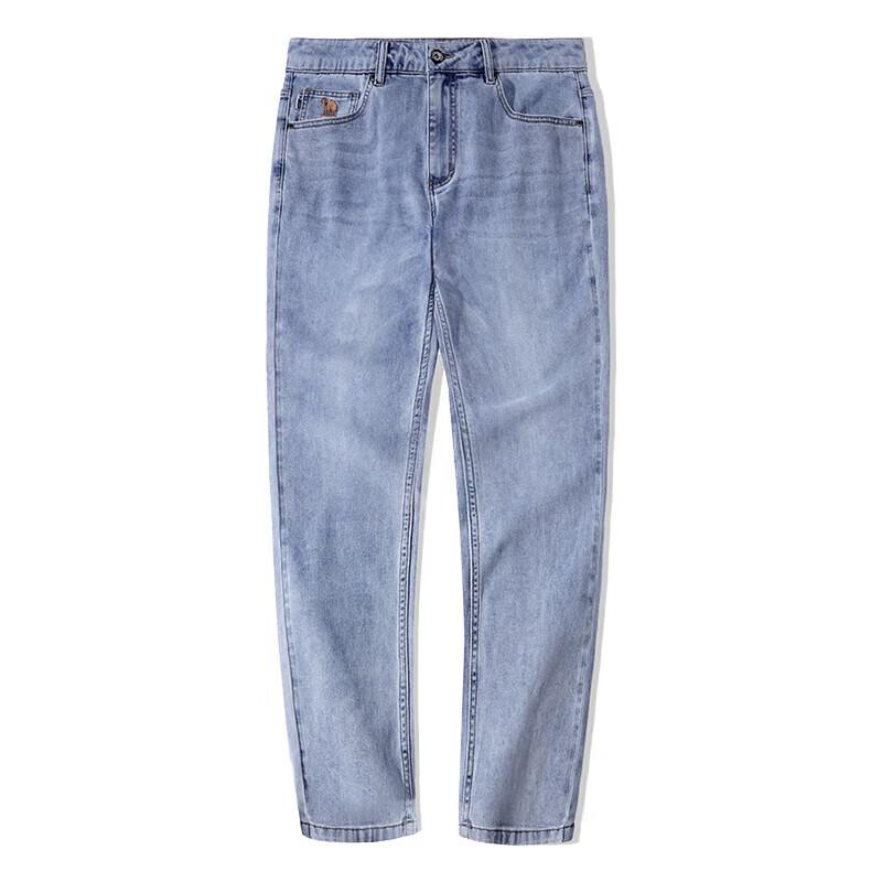 CAMEL Men's Cool-Touch Straight-Leg Denim Jeans