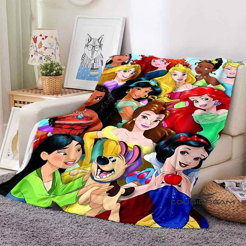 

3D Printed Disney Princess Cartoon Blanket, Suitable for All Seasons, Wearable By Children and Adults, A Luxurious Gift Choice. 75x90cm