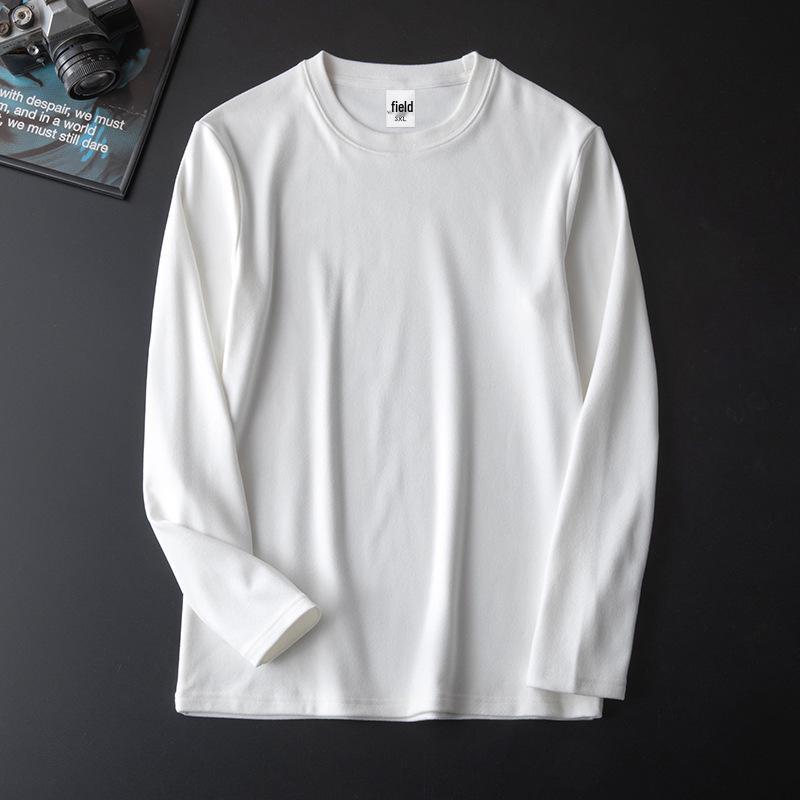 Men's Double-Sided German Velvet Fleece-Lined Long-Sleeve Warm Top