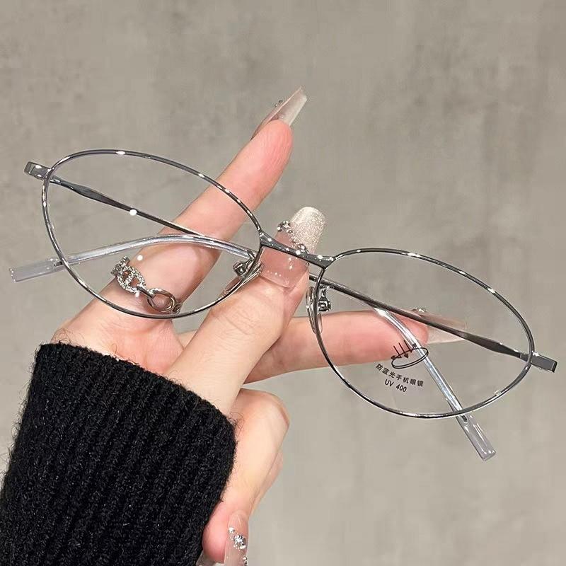 Fashionable Ultra Light Reading Glasses, High-end Anti Blue Light Reading Glasses, Oval Small Frame High-definition Glasses Anti blue light