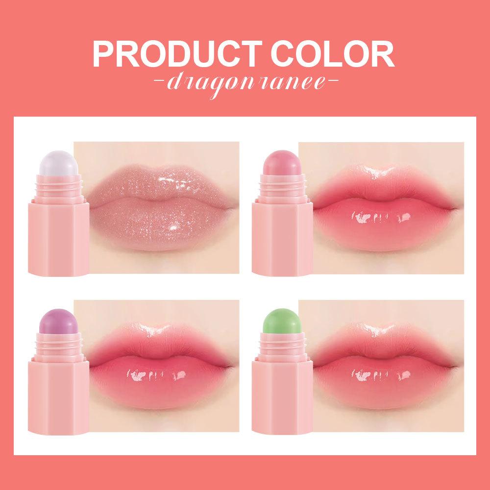 Pink Lip Balm Lipstick Women's Warm Color Change Moisturizing Without Decolorizing Lip Balm 4 Color Solid Lip Gloss