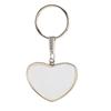 Sublimation Blank Keychain with Metal Keyring Heat Transfer Keychain for Christmas Children Day Birthday Present