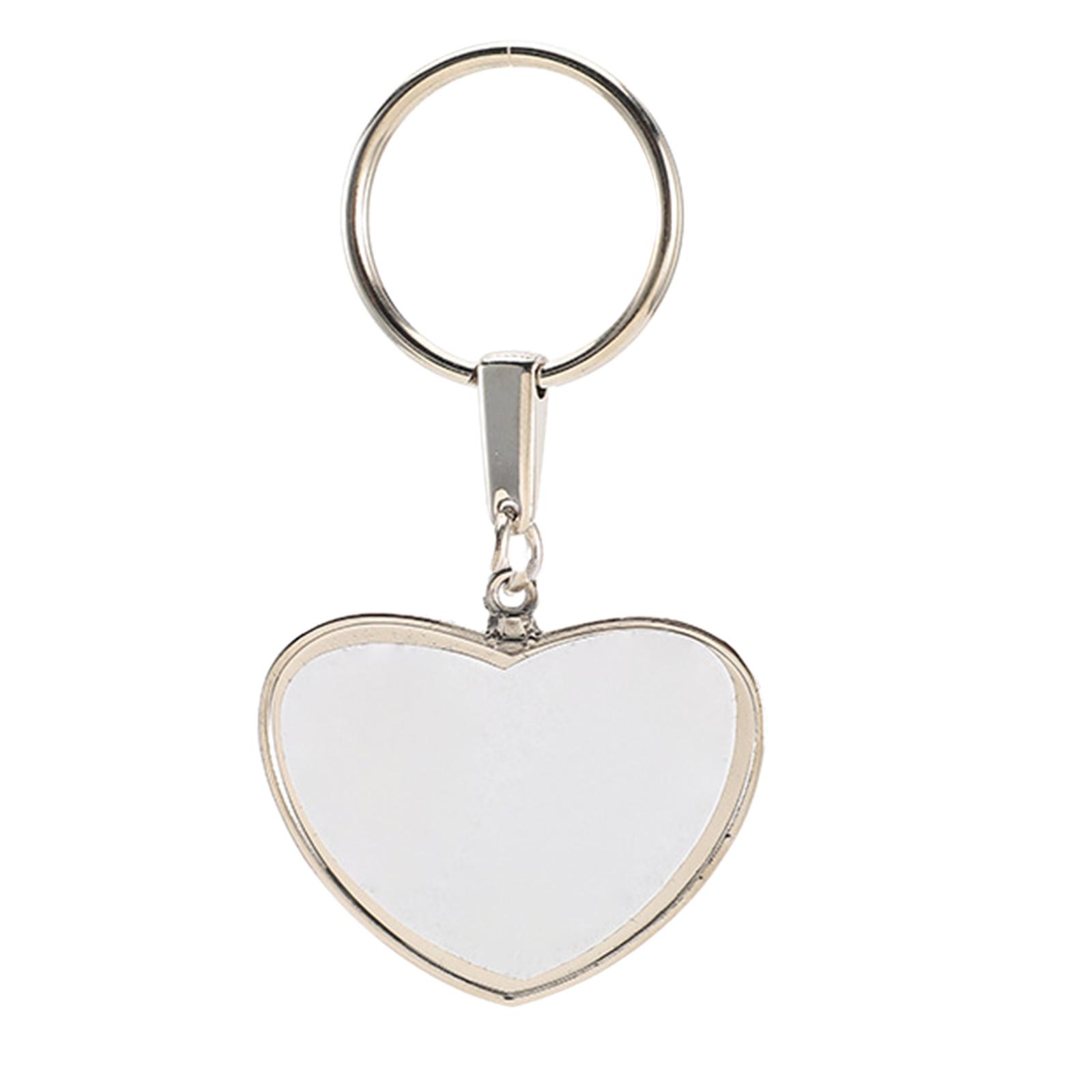 

Sublimation Blank Keychain with Metal Keyring Heat Transfer Keychain for Christmas Children Day Birthday Present 1