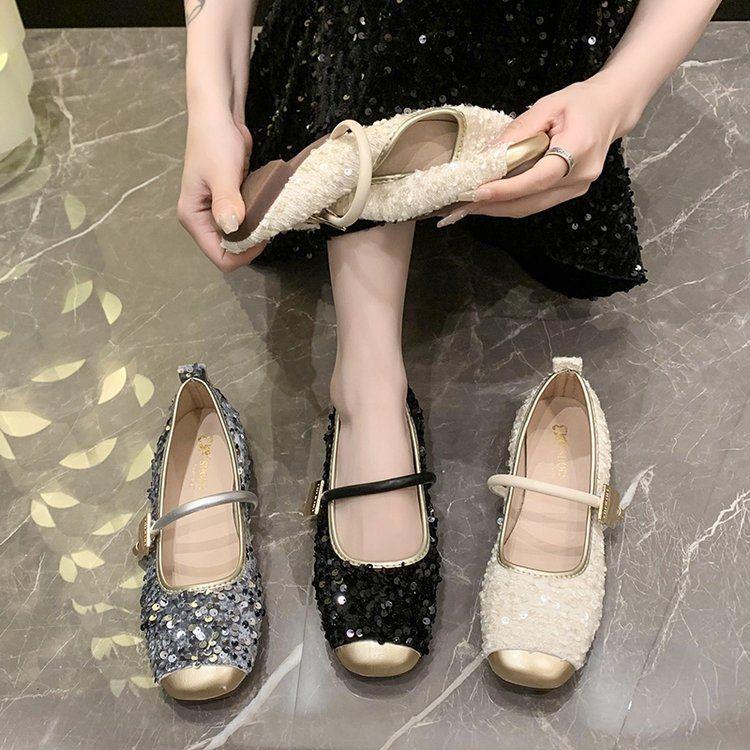 Chic Sequin Mary Jane Flats - Spring/Summer 2024