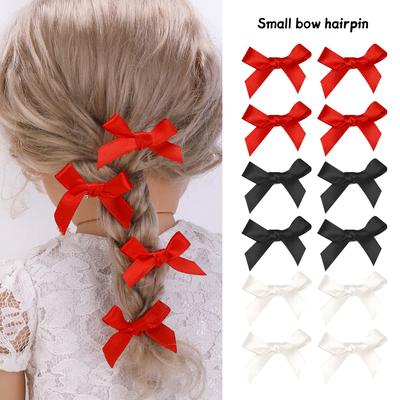9 Stück Damen Haaraccessoires Mehrfarbiges Schleifen-Haarband Mini Haarspange Mode Süß Niedlich Haarnadel Elegante Spitze Haarspange