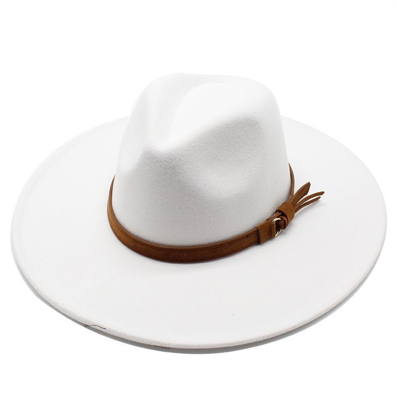 Style Wool Felt Hat With Wide Brim For Men And Women Summer Sun Protection