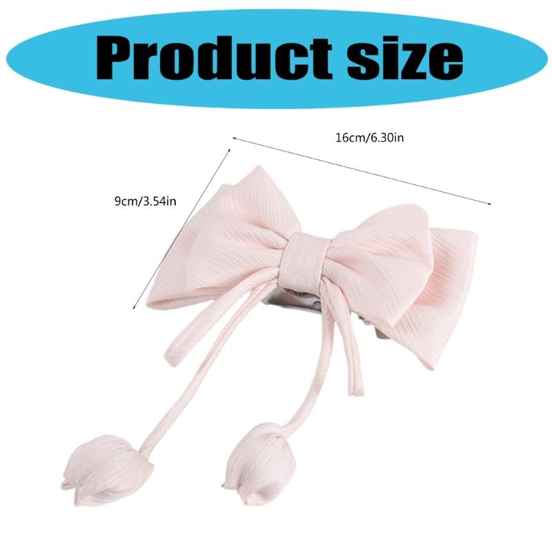2 sztuki Eleganckie Różowe Kokardy Zasłony Podwiązki Klipsy Klamry Dekoracja Akcesoria Ślubne