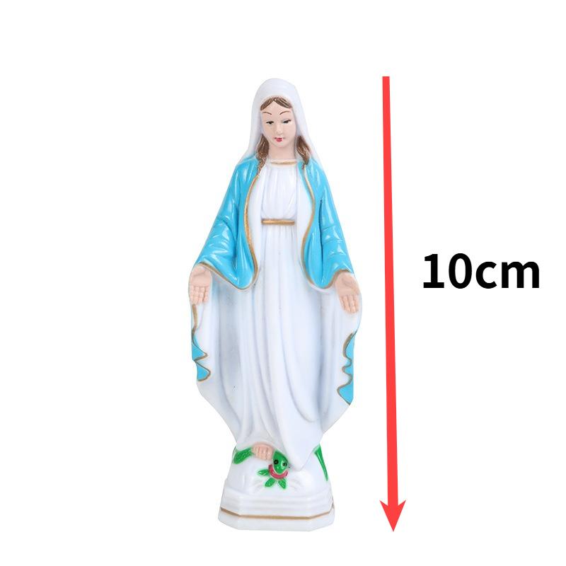 Virgin Mary Plastic Statue Handmade Catholic Virgin Mary Statue Christmas Home Decoration Christmas Gifts