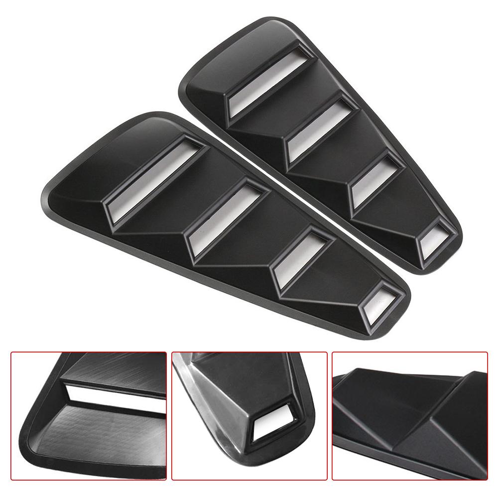 1 Pair Quarter Side Window Louvers Scoop Cover Vent for Air Inlet Tuyere Ventilation Valve For Ford/Mustang 2005-2014