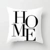 Black Throw Pillow Case Geometric Heart Letters Piano Fashion Girl Cushion Covers Home Sofa Chair Decorative Pillowcase 45X45Cm