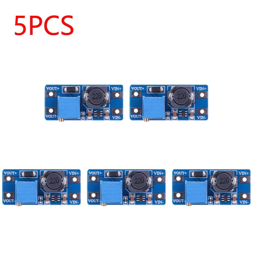 10PCS MT3608 Adjustable Step Up Converter Module DC-DC Booster Power Supply Module Voltage Regulator 2A Max 2V-24V To 5/9/12/28V