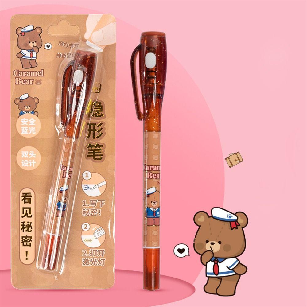 

Led UV Lamp Invisible Ballpoint Pen Mysteriously Disappearing Secret Message Pen Memo Pen A