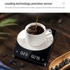 Digital Coffee Scale with Timer 3kg/0.1g Precision Espresso Scales Measuring Tools With USB Rechargeable Kitchen Scales