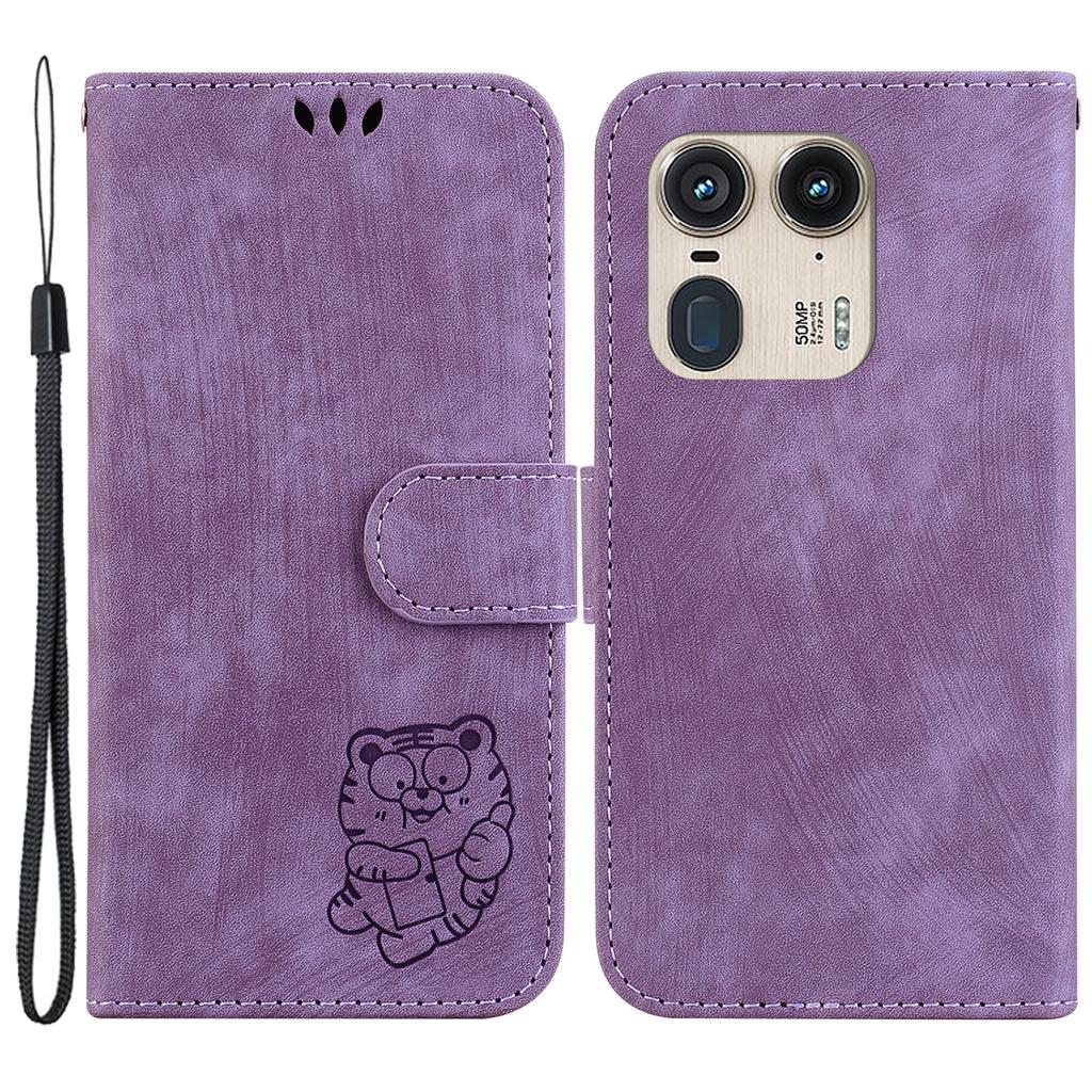 For Motorola Edge 50 Ultra 5G/Moto X50 Ultra 5G Phone Stand Case Imprinted Pattern PU Leather Wallet Phone Cover