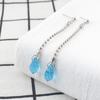 Anime Hunter X Hunter Clip-Ohrringe für Frauen Männer Red Water Drop Ketten Stud Kurapika Kurta Cosplay Ohrringe Schmuck Geschenk
