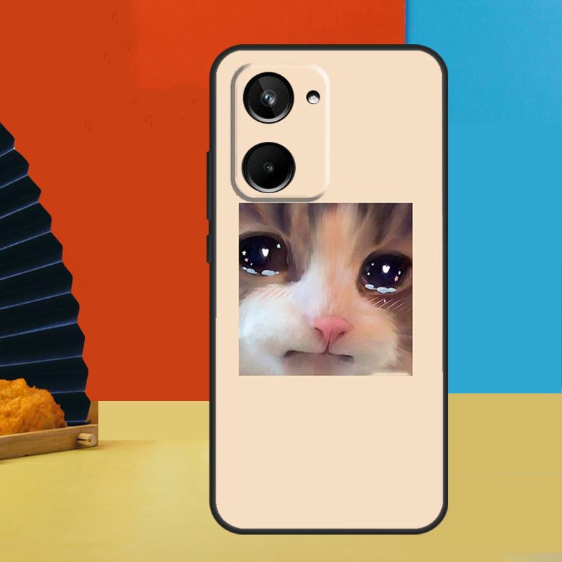 Crying Cat Memes For Realme 11 9 10 12 Pro Plus C55 C53 C51 C33 C31 C30 C25s C21Y C15 C11 GT3 GT Neo 5 Case