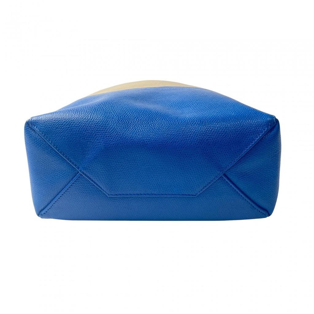 Used CELINEShoulder Bag Beige/blue Leather Women