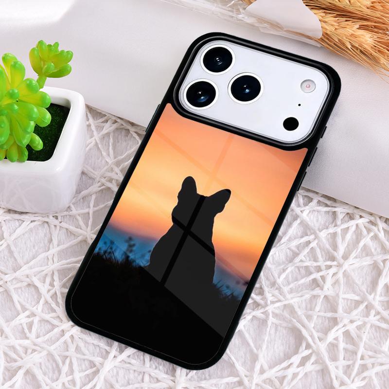 Französische Bulldogge Handyhülle für iPhone 17 Air 16 15 11 12 14 13 Pro Max Stoßfeste Hülle