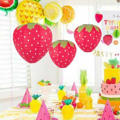 Creative Home Decoration Hanging 3D Strawberry Lantern Birthday Party Party Party Decoration Prop Decoration Lantern