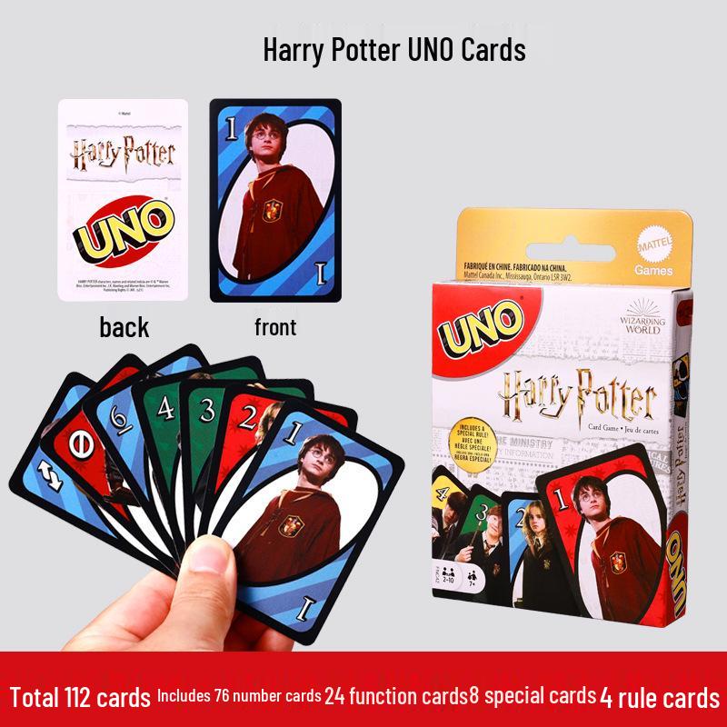 Genuine Mattel UNO Classic Card Game for Multiple Players - Casual Party Poker Table Game