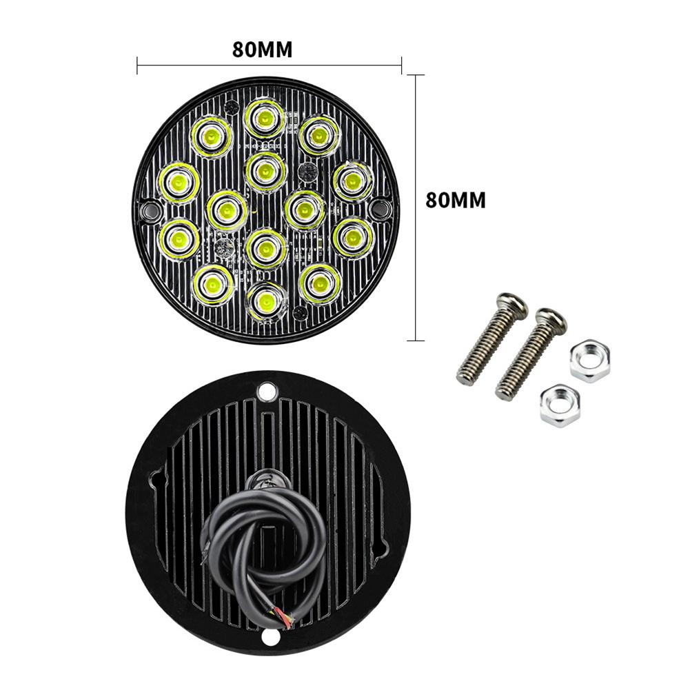 1 Piece Round LED Tail Light 16 LEDs 50000 Hours ABS Material
