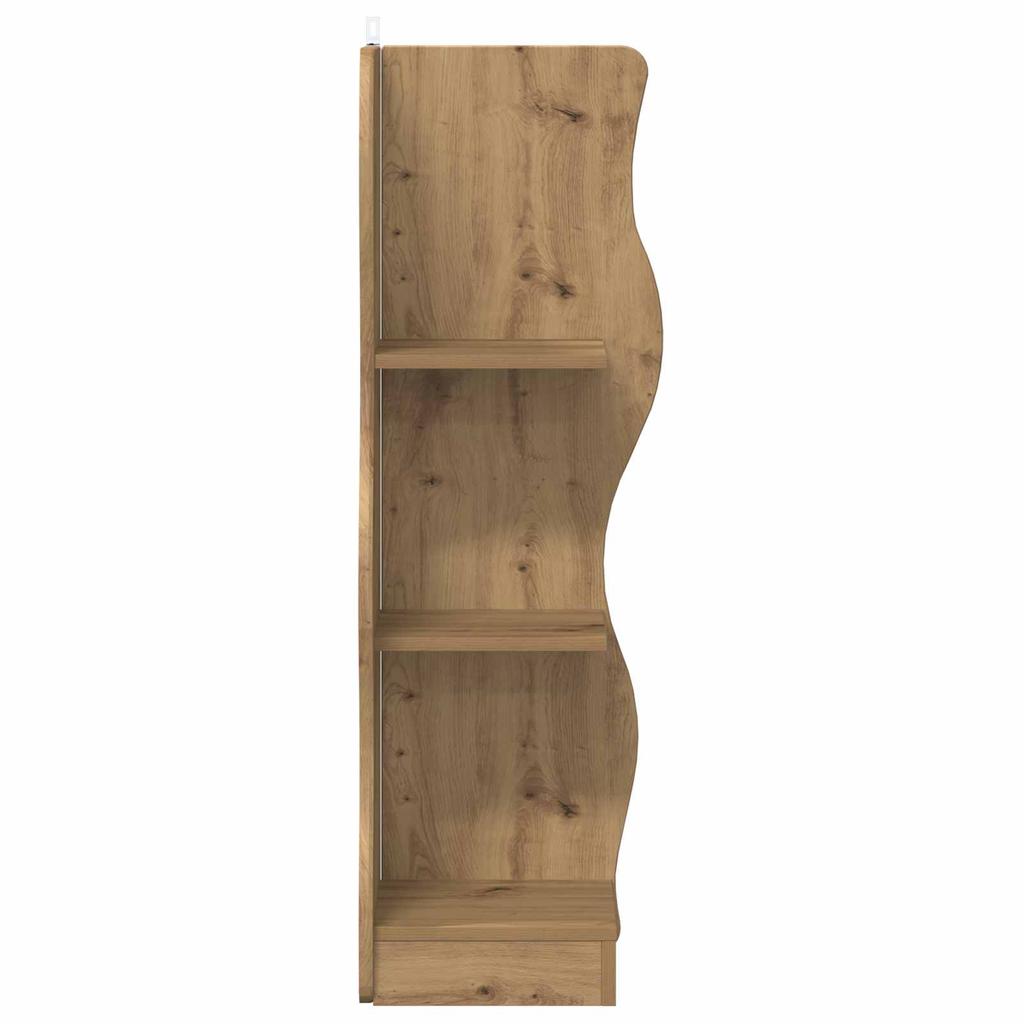 Eckregal mit Regalen Artisan Eiche 34 x 33 x 102 cm Holzwerkstoff