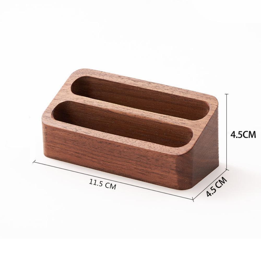 Display Stand Wooden Business Card Holder Solid Wood Wood Business Card Display Stand  Desktop