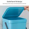 Wandmontierter hängender Mülleimer Küche Deckel Abfalleimer Weite Öffnung Toilette 3L Mülleimer Haushaltsreinigungswerkzeuge
