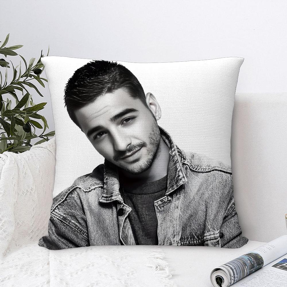 S-Singer M-Maluma Pillow Case Sofa Decorative Home Double-Sided Print Plush Square Throw Pillow Covers Cushion Decor Cover