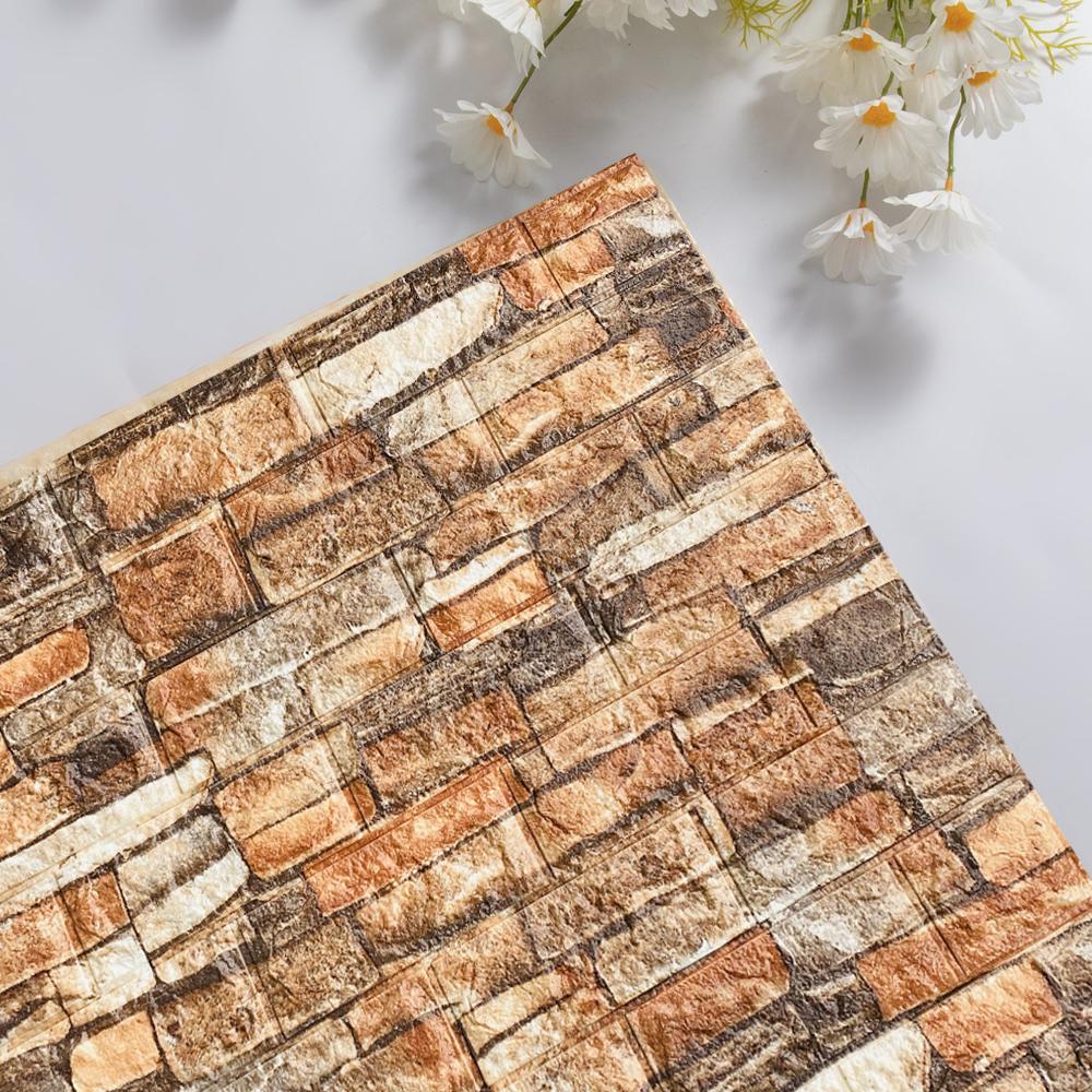 Autocolante de perete 3D Imitație cărămidă Decor dormitor Impermeabil Tapet autoadeziv Panou moale pentru Home Living Decor Bucătărie