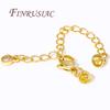 2/4/6Pcs 18K Gold Plated Extension Extended Tail Chains with Lobster Clasps End Caps Findings For DIY Jewelry Making Supplies