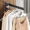 Wall-Mounted No-Punch Clothes Drying Rack & Towel Hanger for Dorms