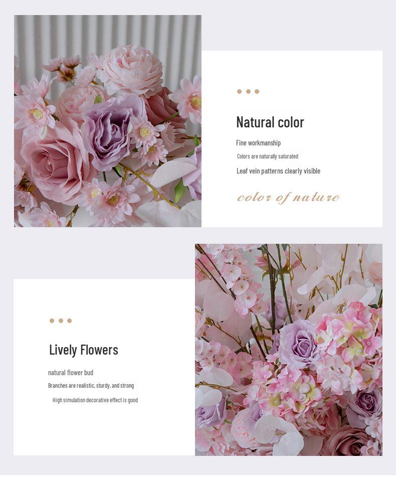 Autumn Pink Artificial Floral Arrangements for Weddings, Birthdays, Banquets, and Events