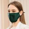 Women's 100% Mulberry Silk Sun Mask - Breathable, Anti-UV, Double Layer, Full Face Coverage for Summer Cycling.