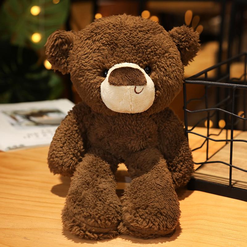 Poupées en Peluche de Dessins Animés Populaires - Ours en Peluche Jambes Longues Grosse Tête, Cochon Rose, Chat, Canard Jaune - Idéal pour Cadeaux et Machines à Pinces