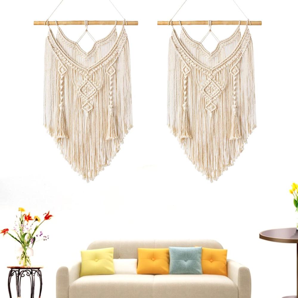 Cotton Rope Tassel Home Decoration Woven Boho Bohemian Blanket Tapestry Macrame Wall Hanging