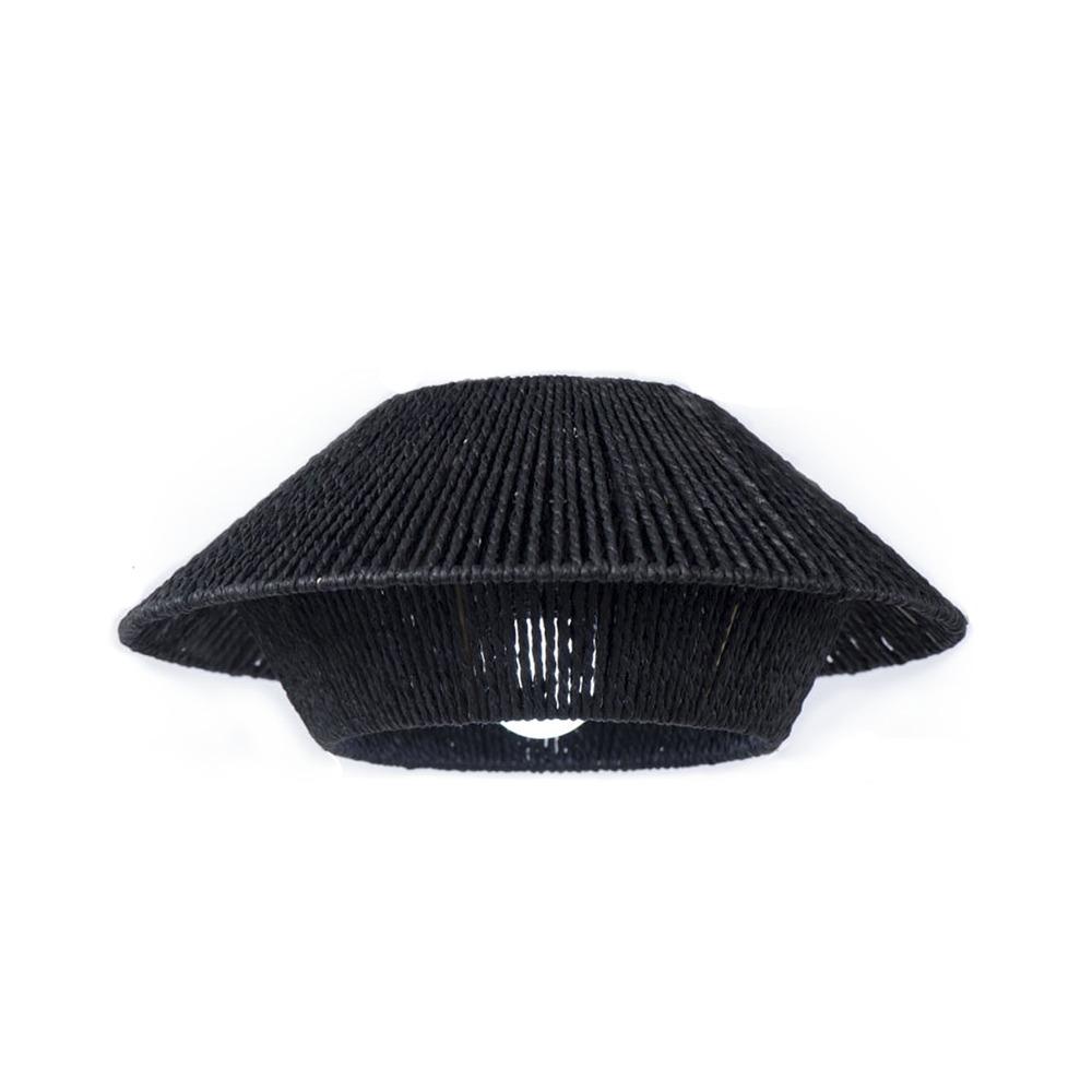 Barrel Vintage Lampshade Paper Weaving Simulated Rattan Lamp Shade New Light Cover  Hotel