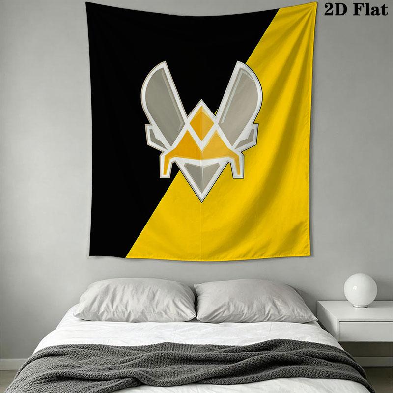 Team Vitality Wall Hanging Printed Fabric Blanket Decorative Tapestries for Bedroom Living Room Home Decor