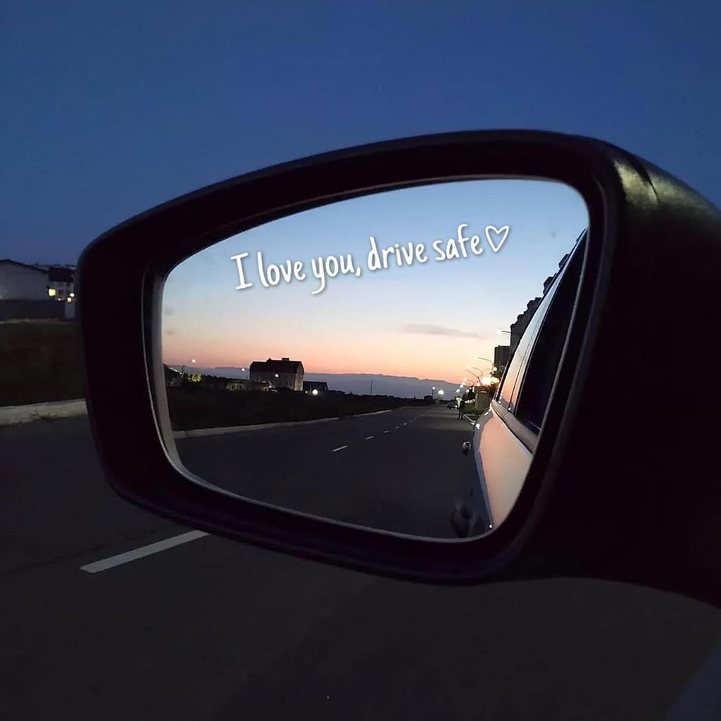 Rearview Mirror Sticker Interior Decor Waterproof Auto Decorative Mirror Stickers For Truck Auto Motorbike Sedan SUV Pickup